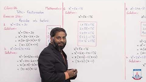 Class 8 - Mathematics - Chapter 14 - Lecture 03 -  Ex #14b (Q1-10) - Allied School