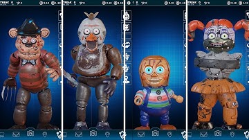 Slasher FNAF AR Workshop Animations Compilation