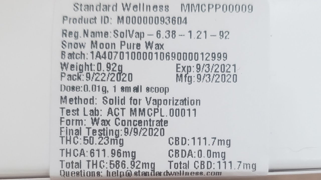 Standard Wellness Snow Moon Pure Wax - Rodney Hash Review ft. Dankules