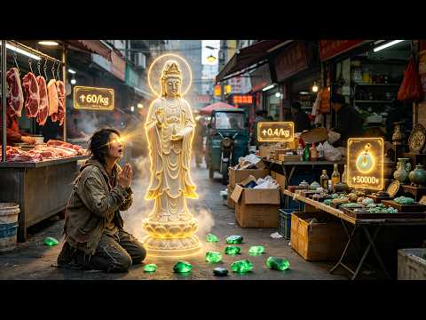 Women gets divine eyes to see future prices! Stocks meat, hunts jade, appraises treasures, gets rich
