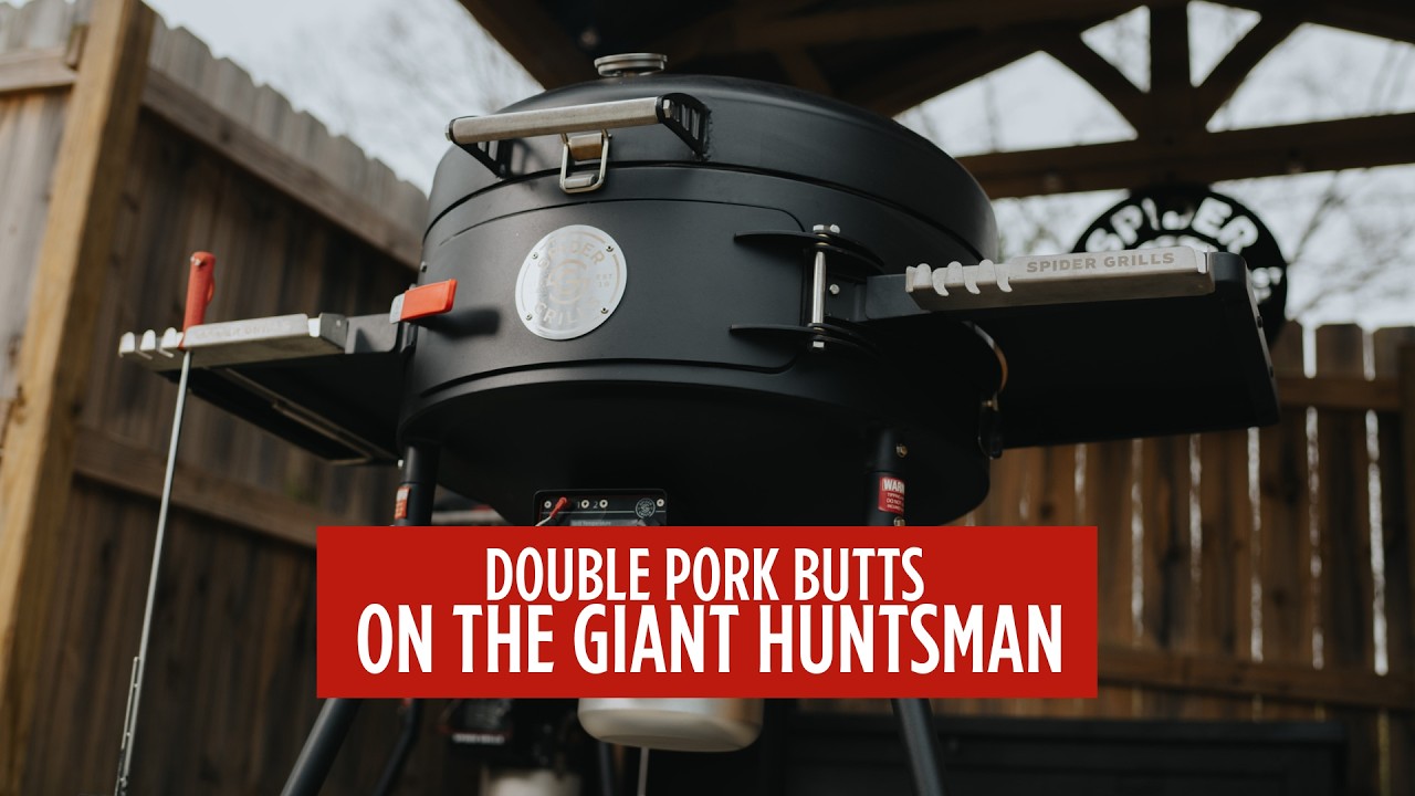 Двойная свиная лопатка на гигантском гриле "Охотник" | Spider Grills
