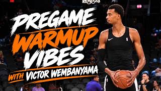 Pregame vibes with Victor🤠🏀 #VictorWembanyama #SanAntonio #Spurs #Basketball #GoodVibesSportsNetwork