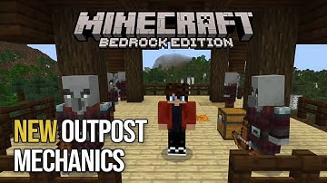 NEW Pillager Outpost Spawn Mechanics - Minecraft Bedrock 1.21 (cages & tents)