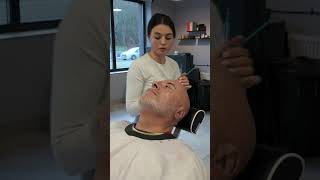 Amazing Beard Shave with Lady Barber Yulia | Cut Game Barbershop Kraków #shaving #barber screenshot 2