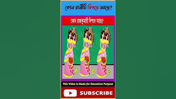 কোন রাজকুমারী বিপদে আছে? বুদ্ধির ধাঁধা। Memory Test l Riddles & Puzzles l IQ BANGLA #shorts #cartoon