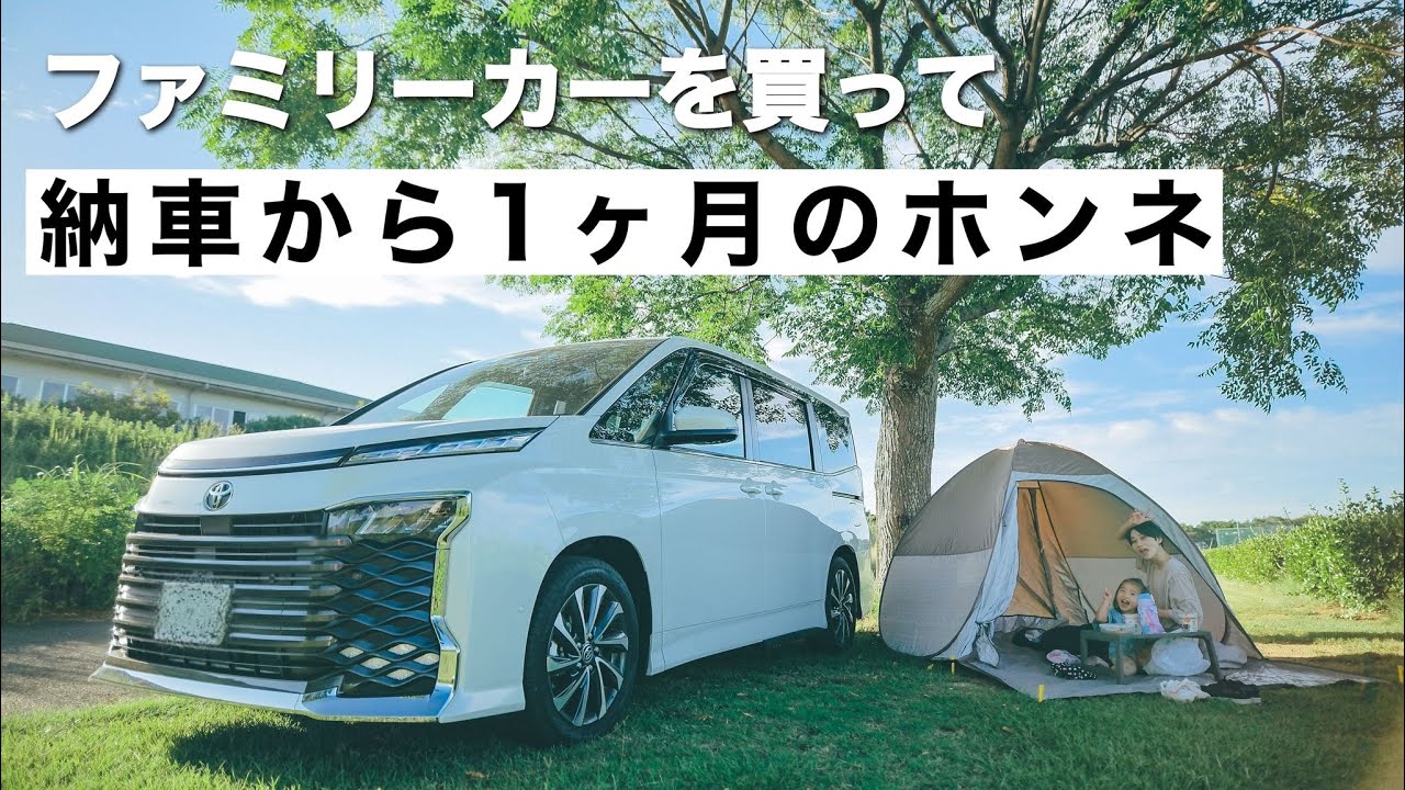 One month after delivery of the new Voxy! Day camping in the 