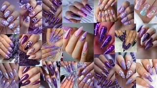 Celebrity Latest Nail Art Design For Summer|| Cute Purple Nail Art Idea's|| #nailart #nails #summer #2025 Wealth