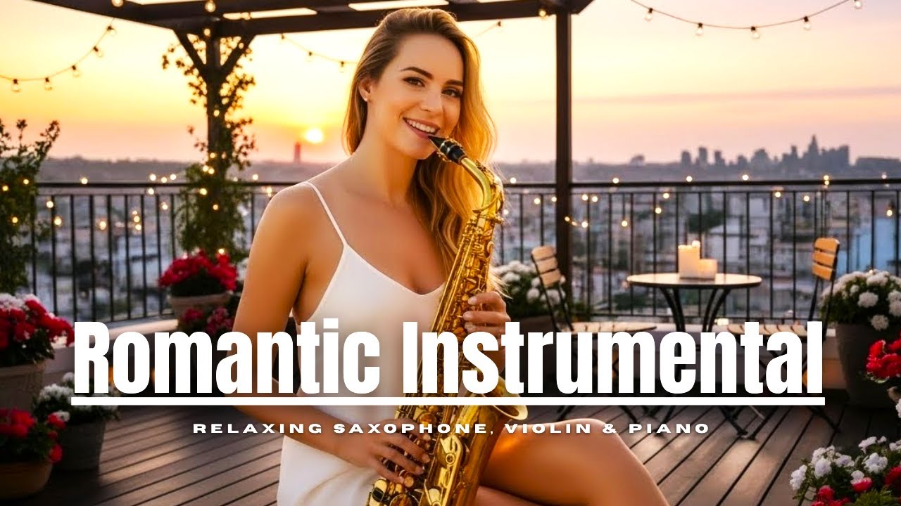 Beautiful Romantic Saxophone, Violin, and Piano Instrumental for Evening Atmosphere