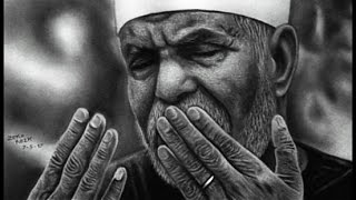 رسم الشيخ الشعراوي بأقلام الرصاص و الفحم