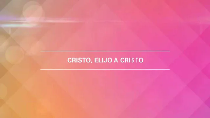 Ruth Soto - Elijo A Cristo (Letra)