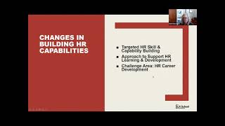 Overview of Changes to HR Capability, Learning and Development and HR Career Development