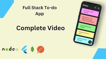 Flutter Fullstack Todo App | Flutter 2024 | Node js | Mongodb | Postman | ngrok