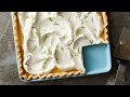 Key lime slab pie