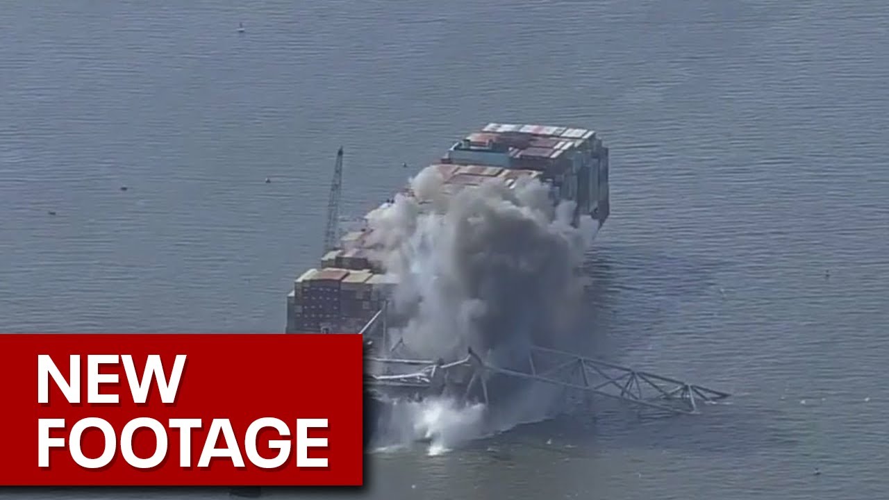 WATCH: Key Bridge demolished with controlled explosion | LiveNOW from FOX