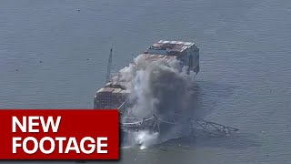 Baltimore Key Bridge Explosive Demolition Complete