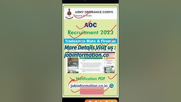 Indian Army Ordnance Corps Recruitment 2023 | Army Ordnance Corps Bharti 2023 | Army Ordnance