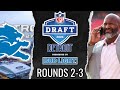 Detroit lions 2024 nfl draft rounds 23 live stream watch party wreal time pick audio