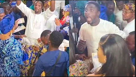 Actress Funke Etti And Others Dance And Spray On Adeniyi Johnson At His Twins’ Naming Ceremony