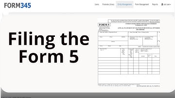 How to Create and File a Form 5 to the SEC