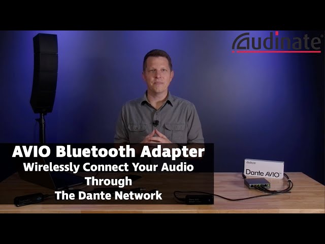 Бездротовий аналоговий адаптер для підключення до мереж Dante Audinate AVIO Bluetooth