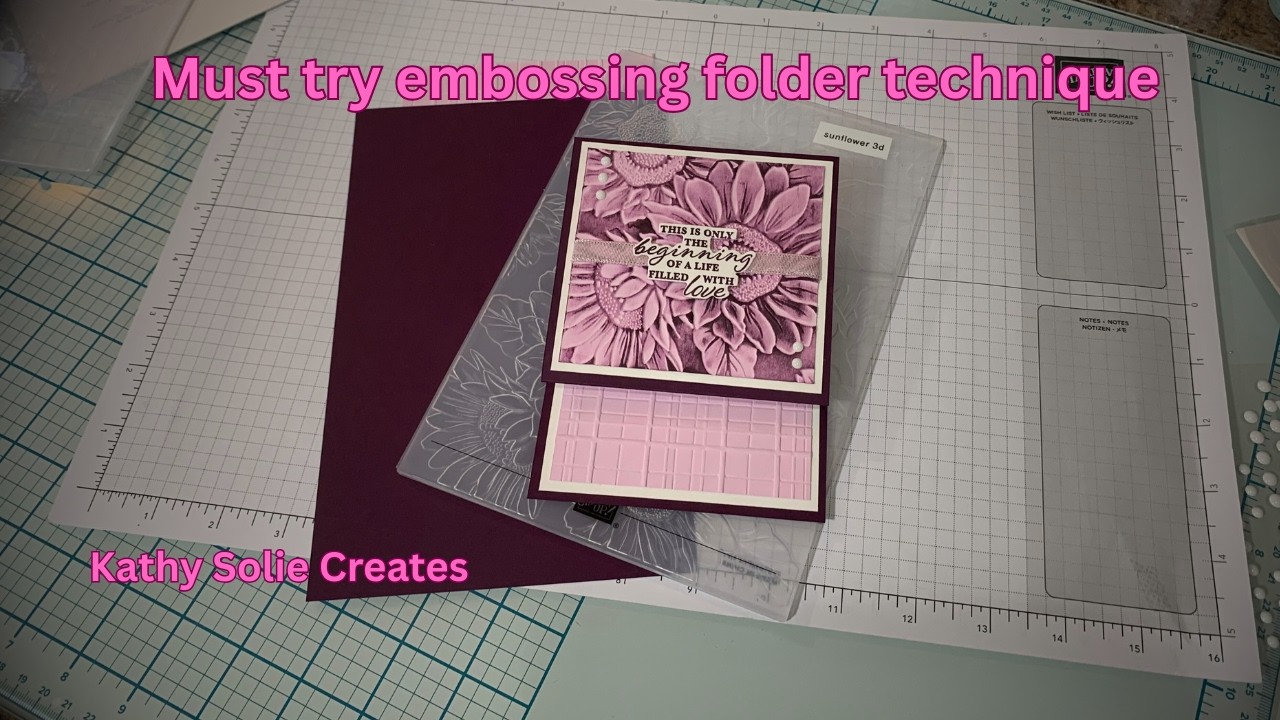 Blooming Creativity - Fun Fold Sunflower Card with Stunning Embossing ...