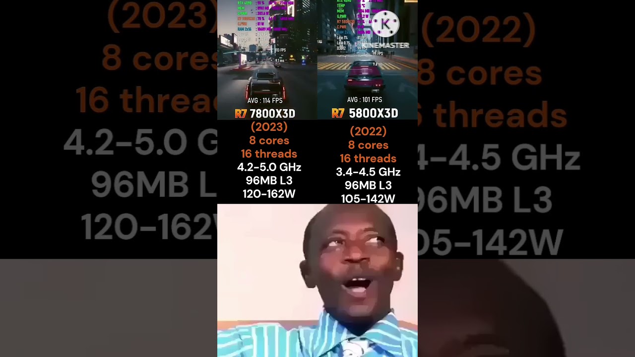 Ryzen 7 7800X3D vs Ryzen 7 5800X3D 