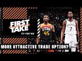 Is Kevin Durant or Donovan Mitchell the more attractive trade option? First Take debates