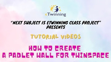 How to create and integrate a padlet wall into Twinspace Page