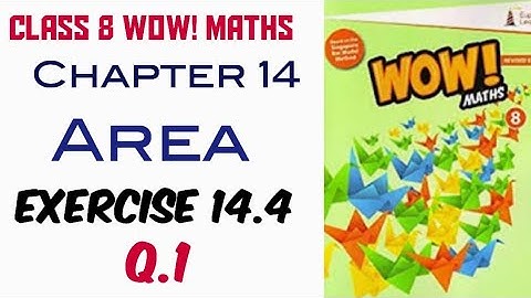 Exercise 14.4 Q.1 Class 8 Wow Maths