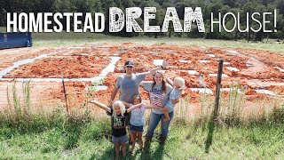 The Official House Build Begins! | Our Homestead Dream House
