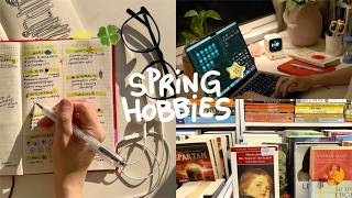 hobbies in spring: messy art, thrifted books & my journal routine