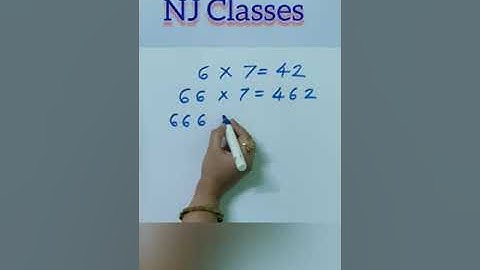 Math Tricks by NJ Classes #2  ll  Math Multiplication Trick #shorts #shortvideo #njclasses