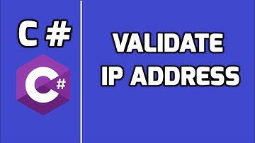 C# Code to Validate IP Address | Interview Questions & Answers