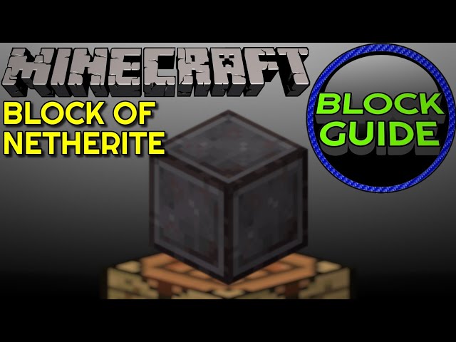 How to make a Block of Netherite in Minecraft