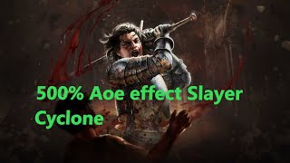 Path of exile 3.14 : Slayer Cyclone 560% AoE build map run
