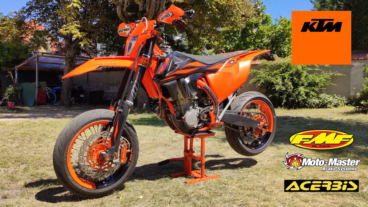 KTM EXC-F 450 Supermotard 2017 Review and Sound Check FMF Exhaust