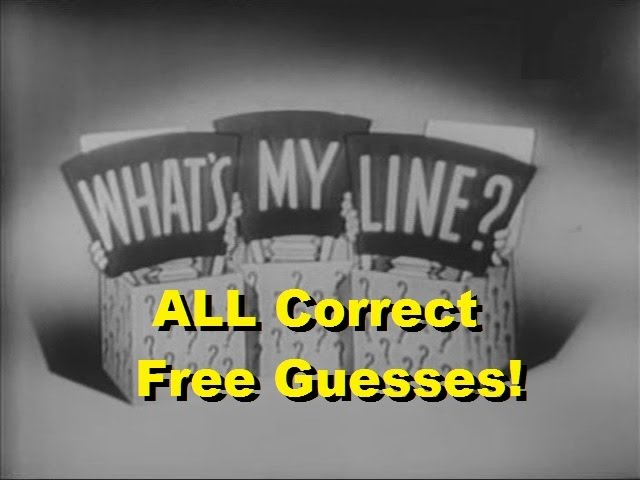 What S My Line All Correct Free Guesses Clips Video Youtube