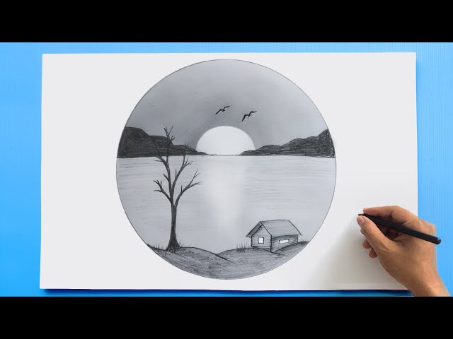 simple landscape things to draw｜TikTok Search