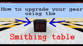 How to upgrade your gear into netherite gear using the smithing table Very easy!!! 1 16+