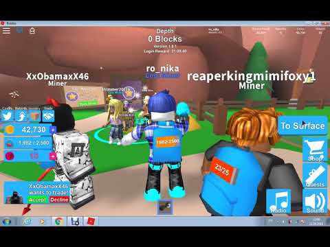 ბევრი ხის სკივრი ვიპოვე Roblox mining simulator