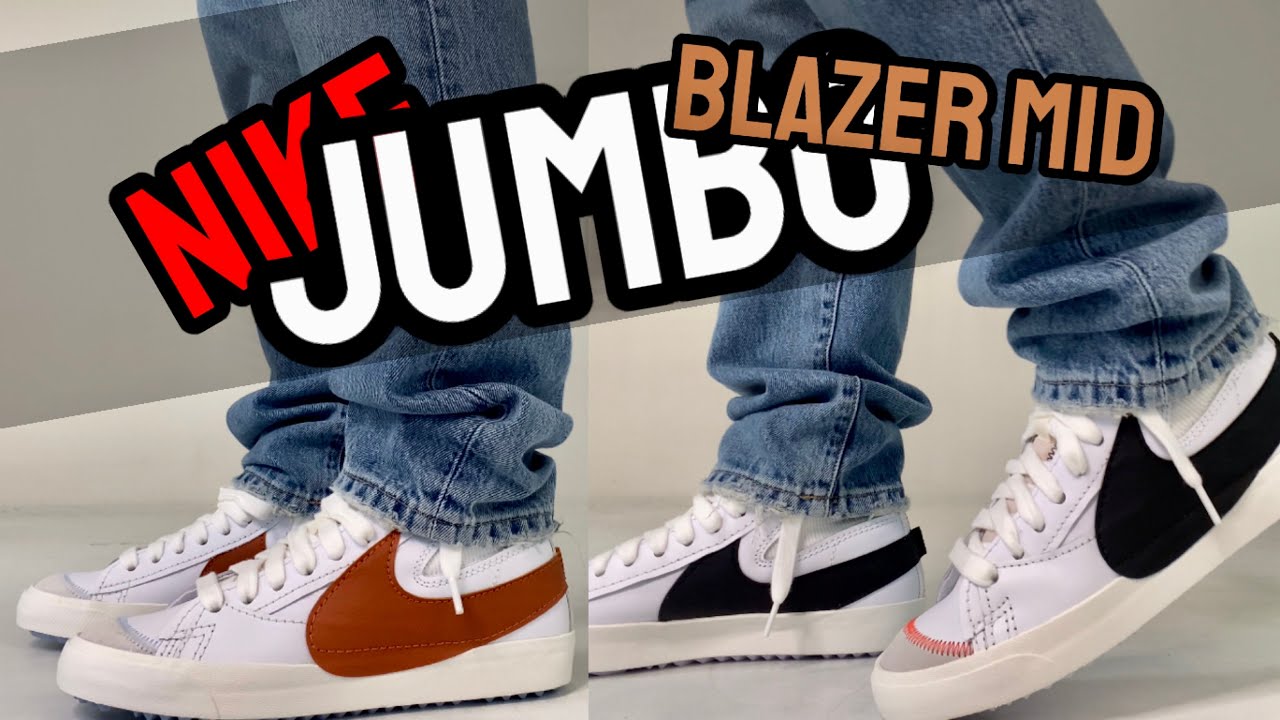 Nike Blazer Mid 77 Jumbo Swoosh On Feet Review 