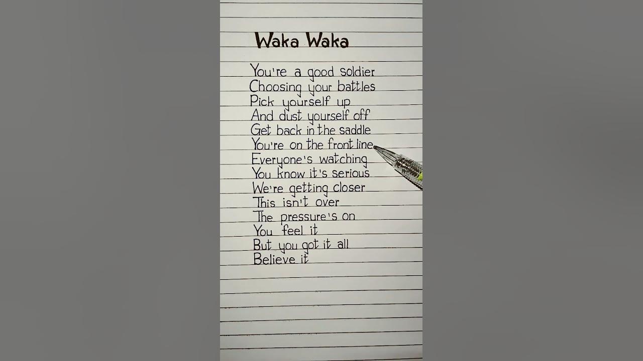 waka waka lyrics #wakawaka #fifasong #shakira #song #lyrics