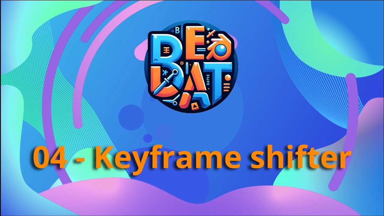 Blender 4.3 Addon - Blender Animation Essential Tools - Part 4 Keyframe ...