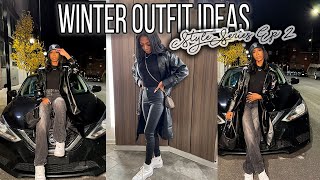 Leather Trench Coat WINTER OUTFIT IDEAS 2021 | Style Series Ep. 2 | Naomi Amber