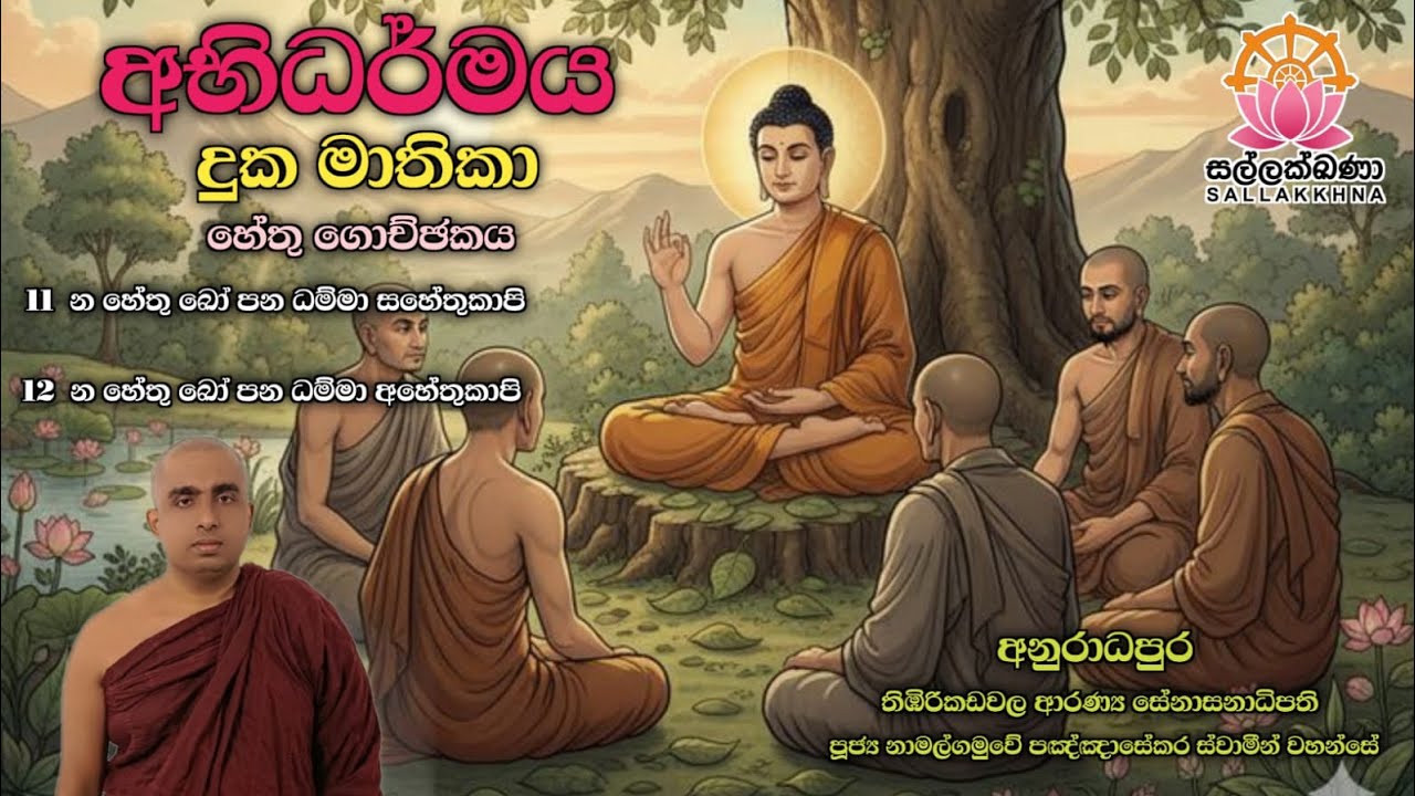 අභිධර්මය දුක මාතික/  හේතු ගොච්ඡකය  (න හේතු ඛො පන ධම්මා සහේතුකාපි.න හේතු ඛො පන ධම්මා අහේතුකාපි.)  /