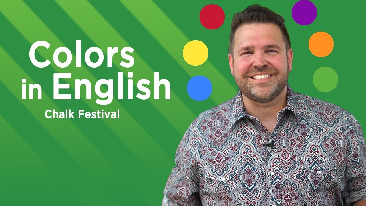 Learn the Colors in English With Chalk Art | Color Quiz