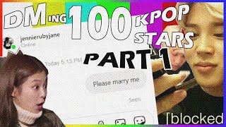 DMing 100 Kpop stars MOST LIKELY to reply  -PART 1-