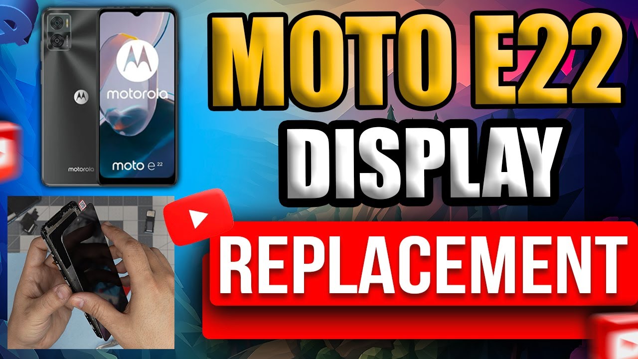 How to Replace Display on Motorola Moto E22 & E22i | Fix Broken Screen ...