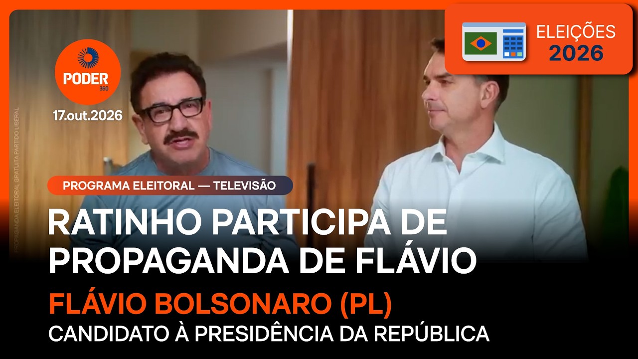 Ratinho faz propaganda eleitoral com Flávio; assista