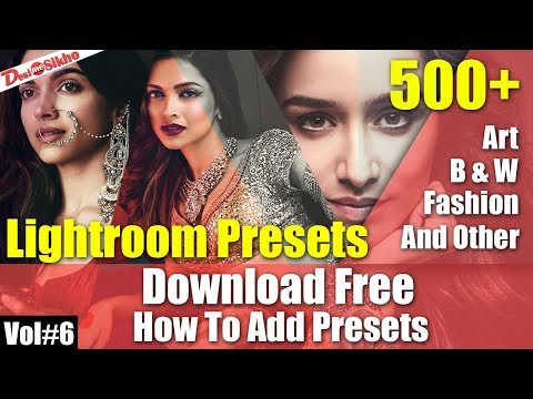 Art || BW || Fashion & Other Lightroom Presets [How To Install Lightroom Presets] Vol#6